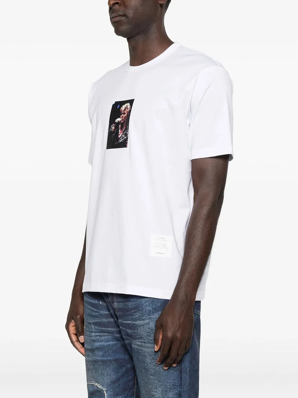 David Bowie-Print Cotton T-Shirt sold by Wanan Luxury product image thumbnail 3