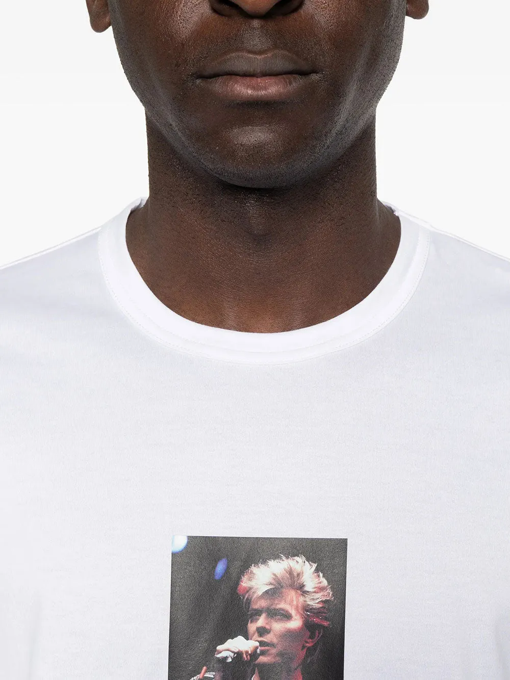 David Bowie-Print Cotton T-Shirt sold by Wanan Luxury product image thumbnail 5