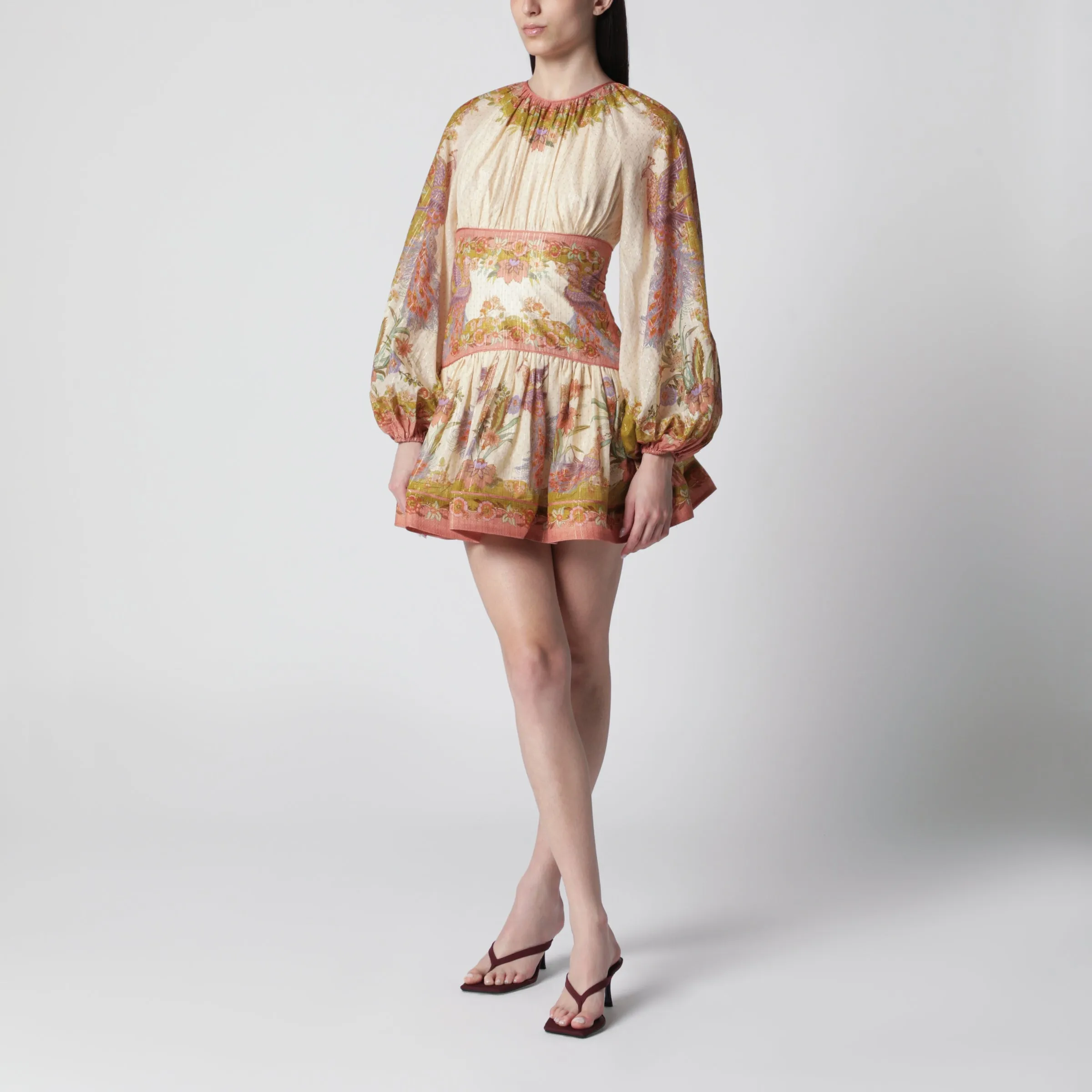 Indra Mini Dress With Floral Motif sold by Wanan Luxury