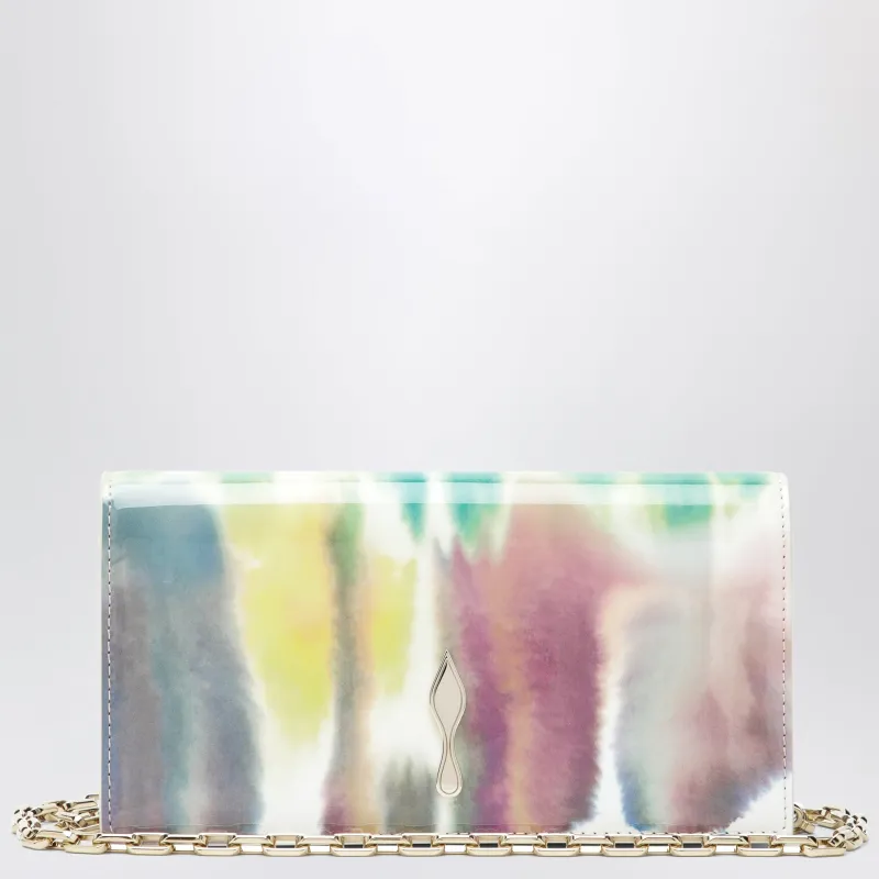 Bettina Clutch In Multicoloured Crepe Satin made by Christian Louboutin