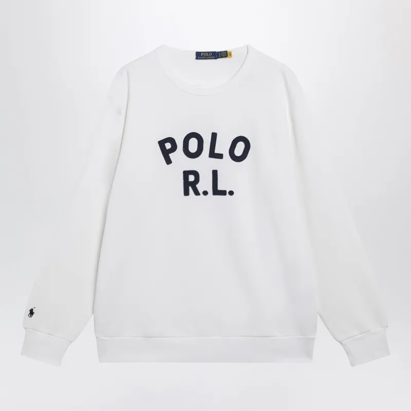 White Sweatshirt With Logo Embroidery made by Polo by Ralph Lauren