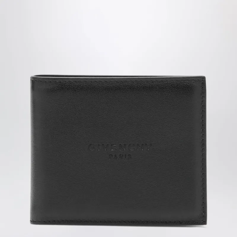 Embossed-Logo Calf Leather Wallet In Black made by Givenchy
