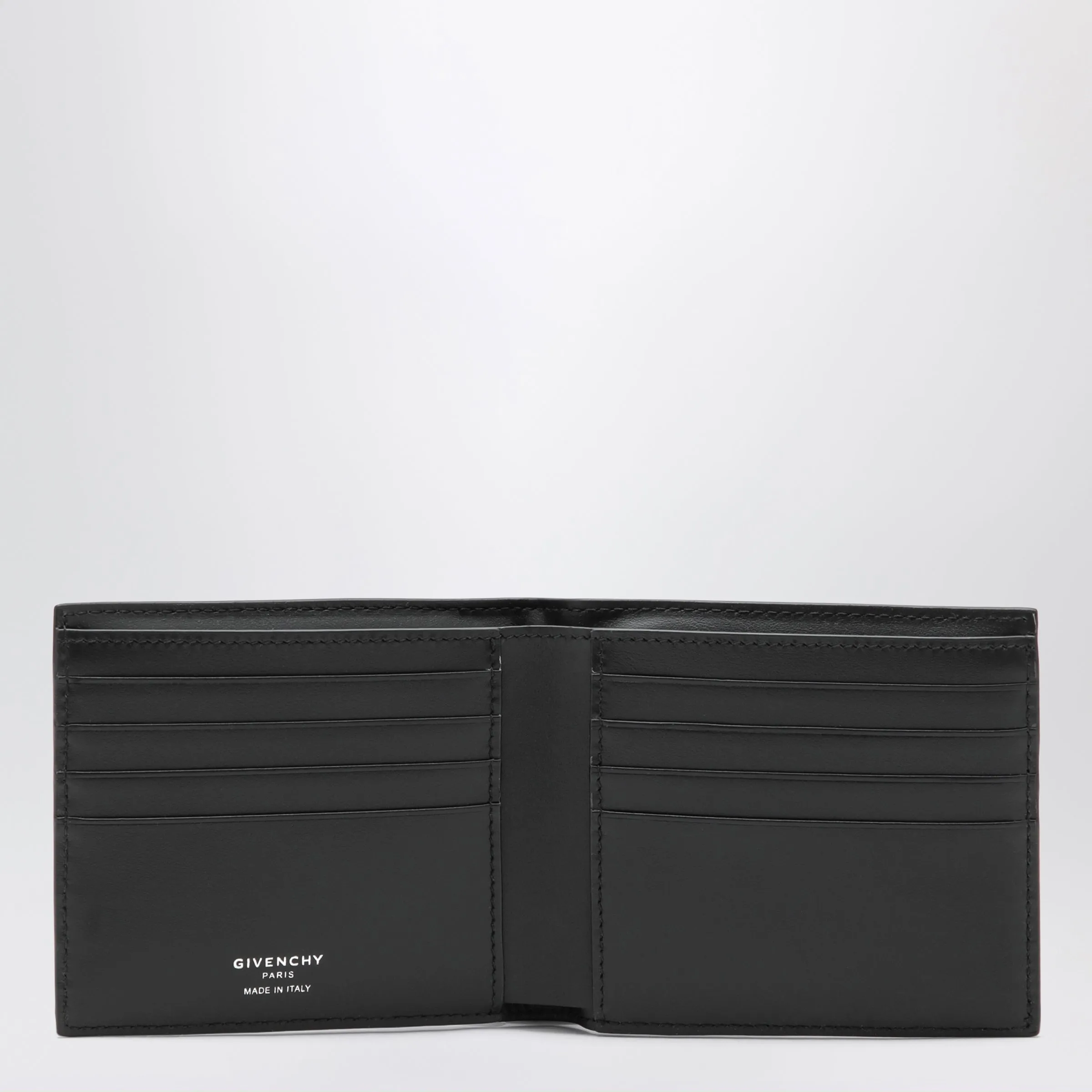 Embossed-Logo Calf Leather Wallet In Black sold by Wanan Luxury product image thumbnail 3