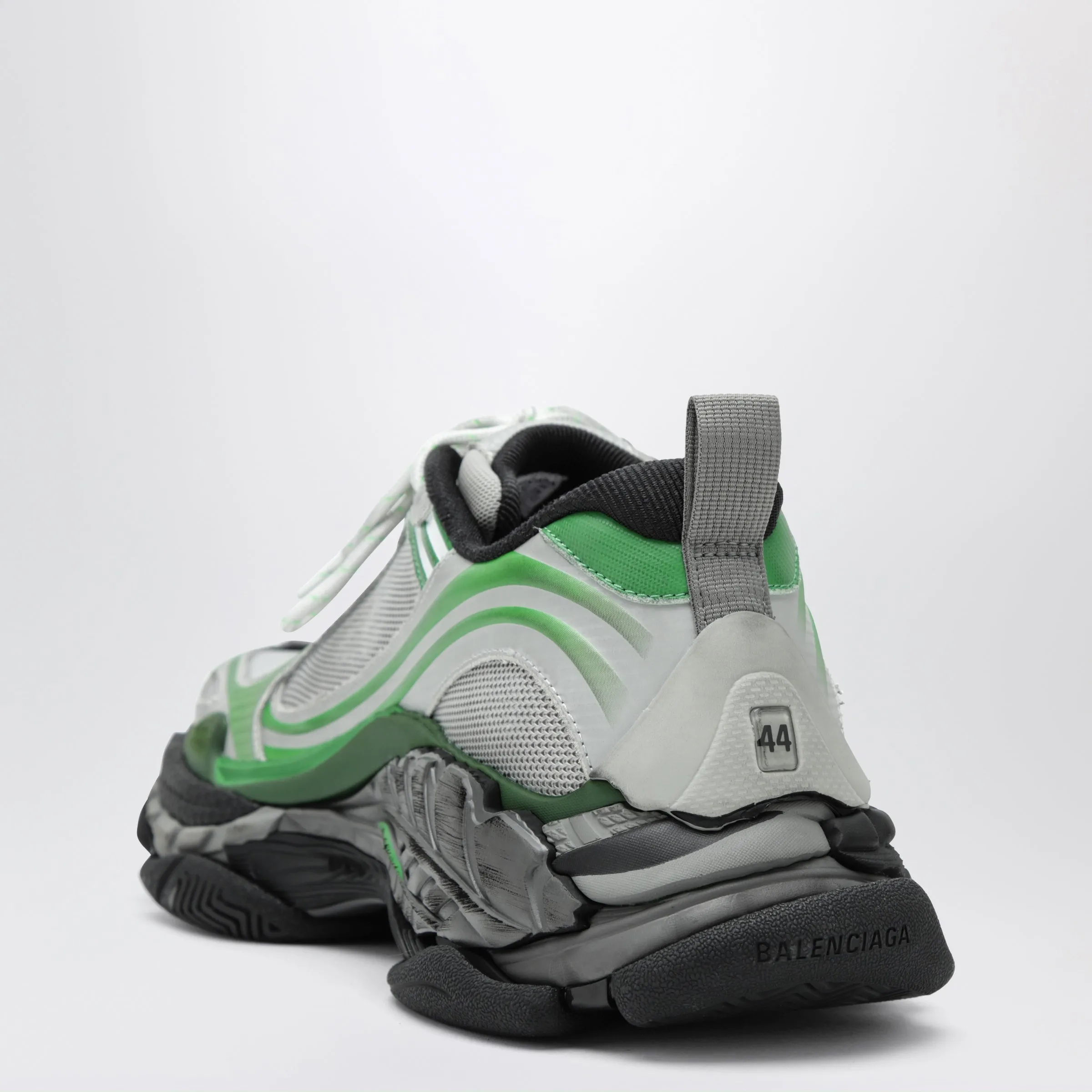 Triple S.2 Sneakers In Grey/Green Polyurethane sold by Wanan Luxury product image thumbnail 2