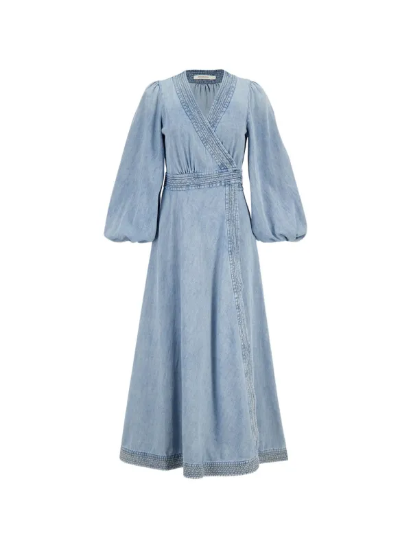 Indra Denim Midi Dress made by Zimmermann