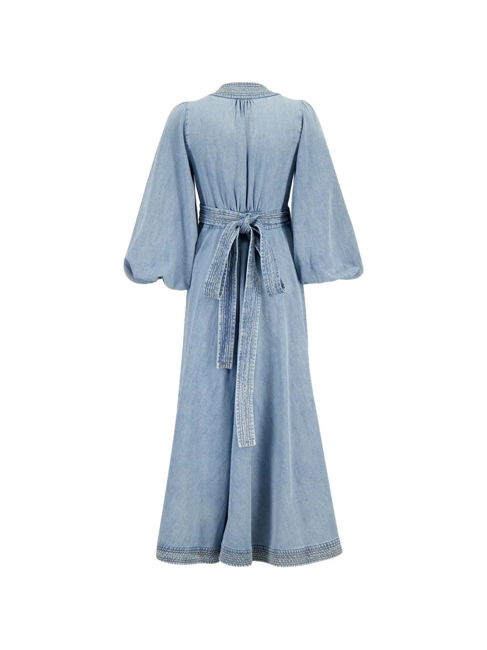 Indra Denim Midi Dress sold by Wanan Luxury product image thumbnail 2