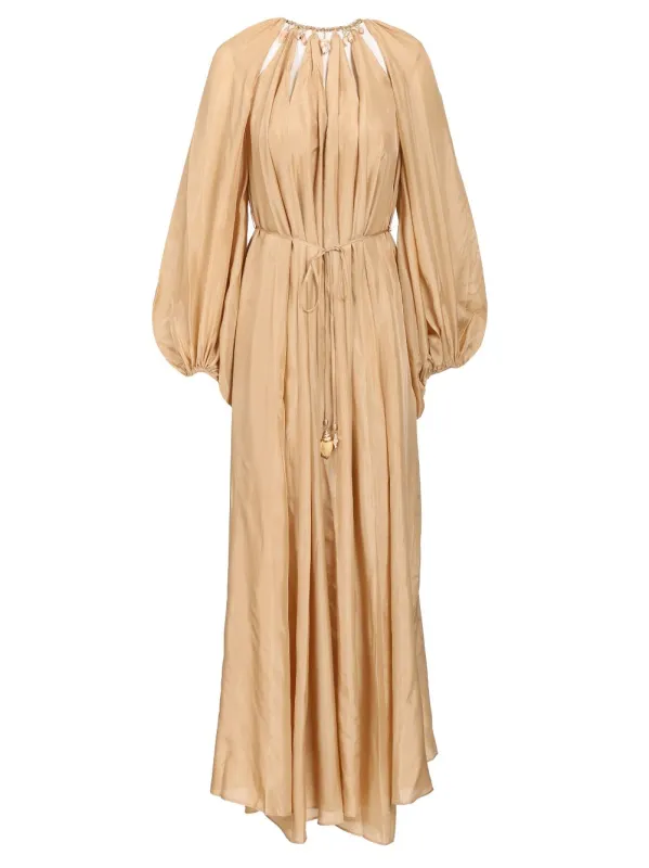 Mahon Maxi Dress Beige made by Zimmermann