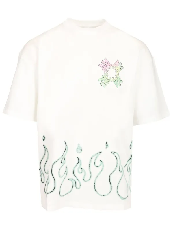 Ma Quad Flames Lj Skate Tee T-Shirt White made by AMIRI
