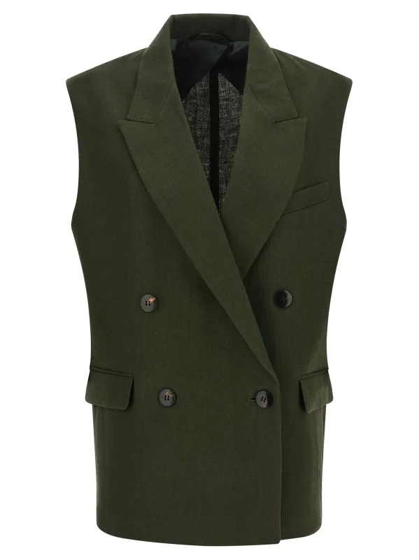 Mstaia Gilet Green made by MaxMara