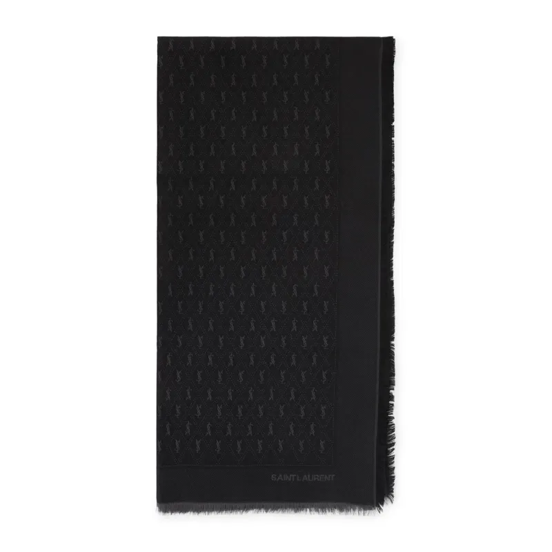 Scarves Black made by Yves Saint Laurent