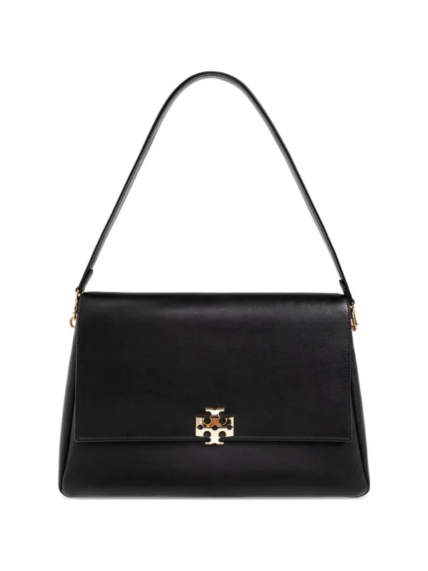 Charlie Large Leather Shoulder Bag made by Tory Burch