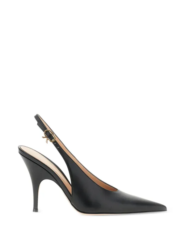 Sofia Leather Slingback Pumps made by Gianvito Rossi
