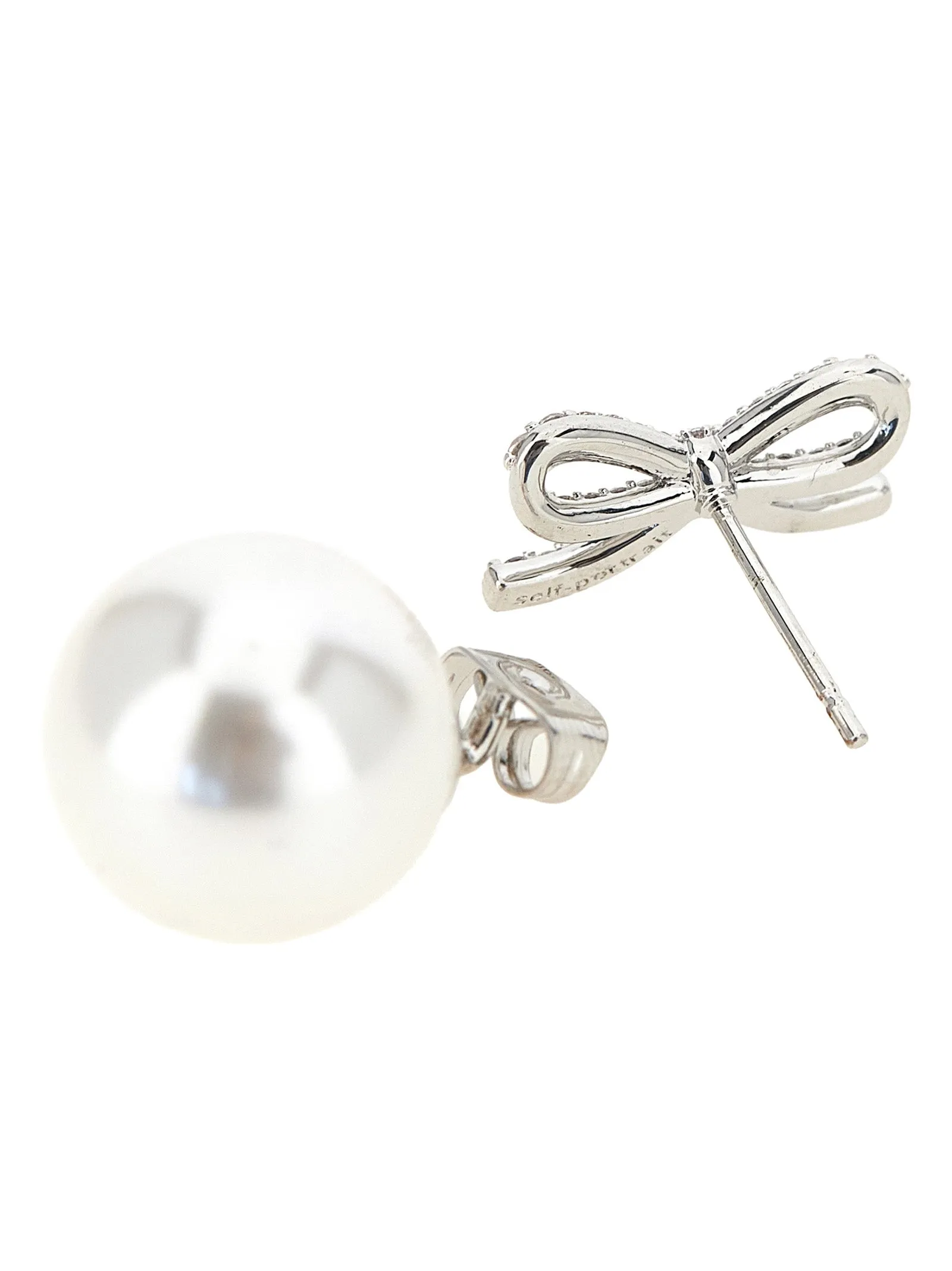 Crystal Bow Pearl Back Jewelry Silver sold by Wanan Luxury product image thumbnail 2