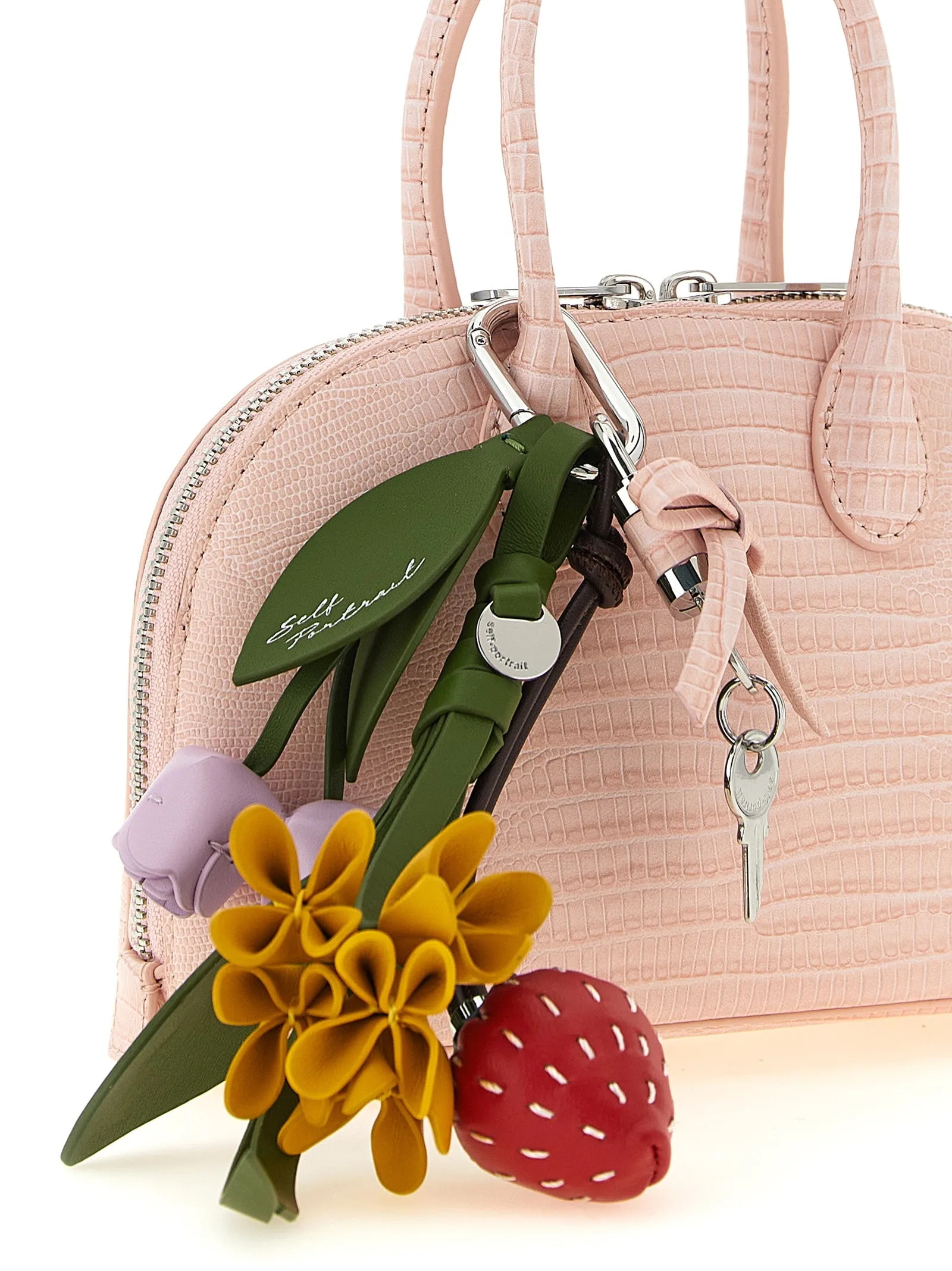 Embossed Leather Handbag Hand Bags Pink sold by Wanan Luxury product image thumbnail 3