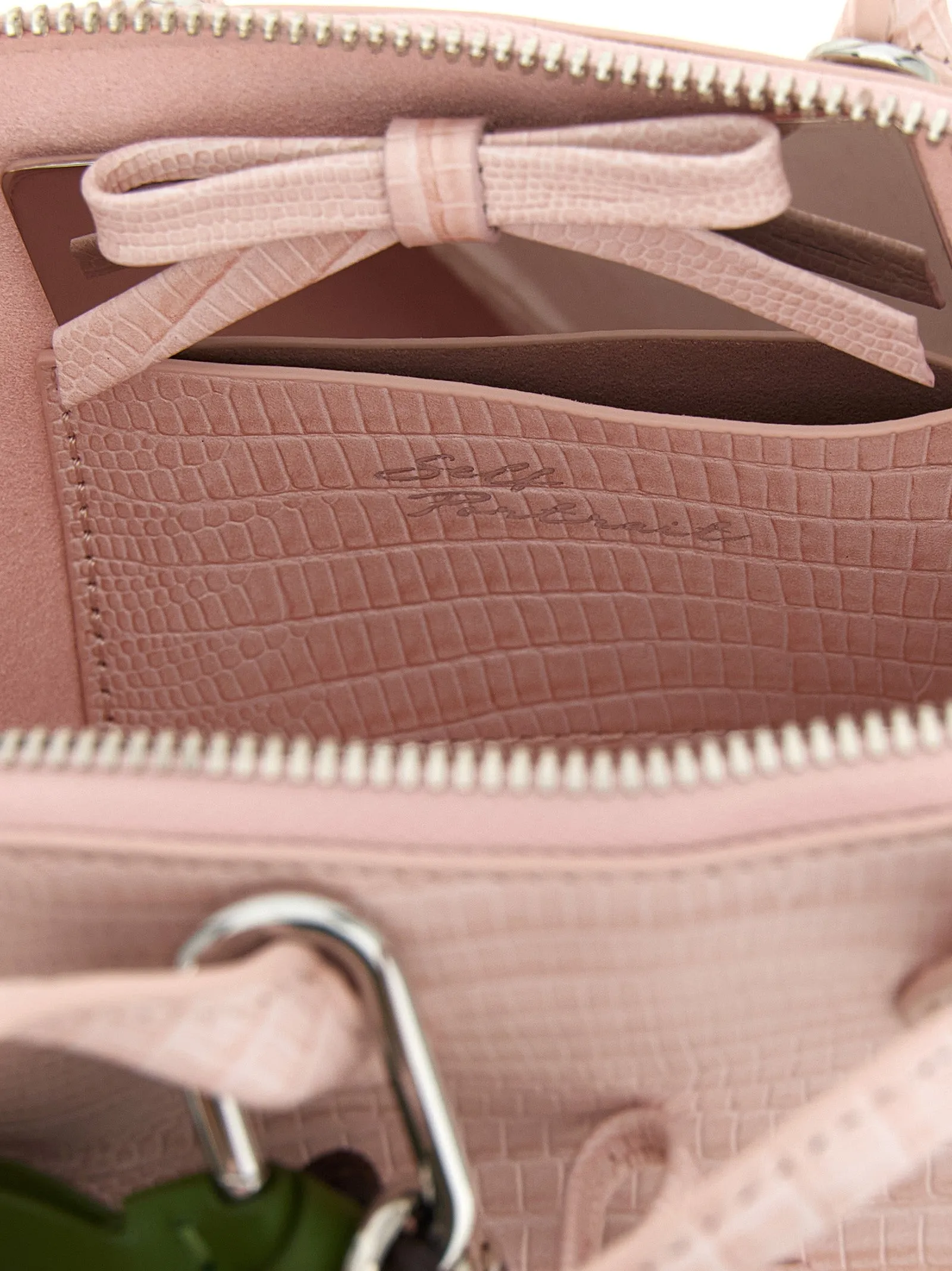 Embossed Leather Handbag Hand Bags Pink sold by Wanan Luxury product image thumbnail 4
