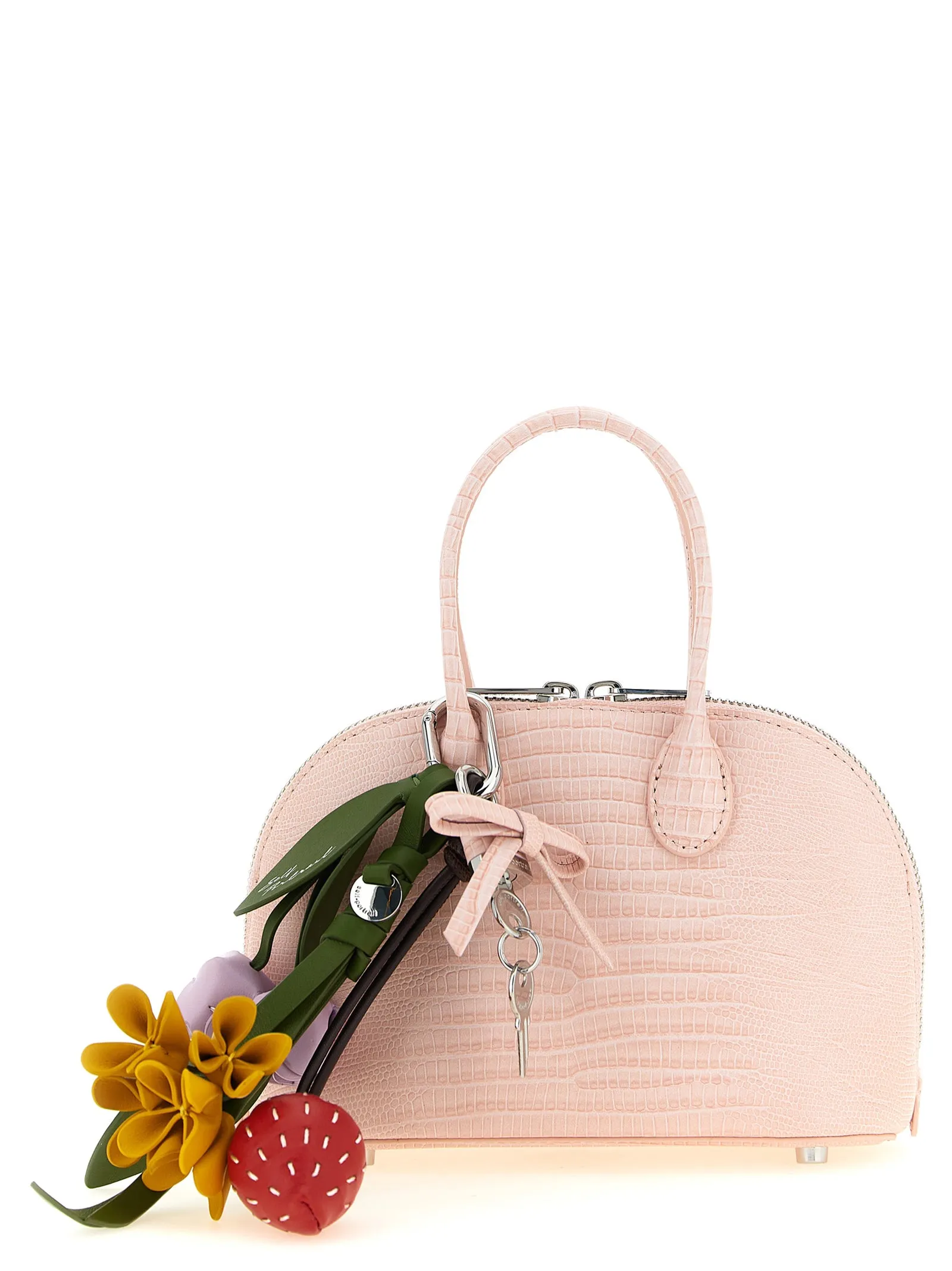 Embossed Leather Handbag Hand Bags Pink sold by Wanan Luxury