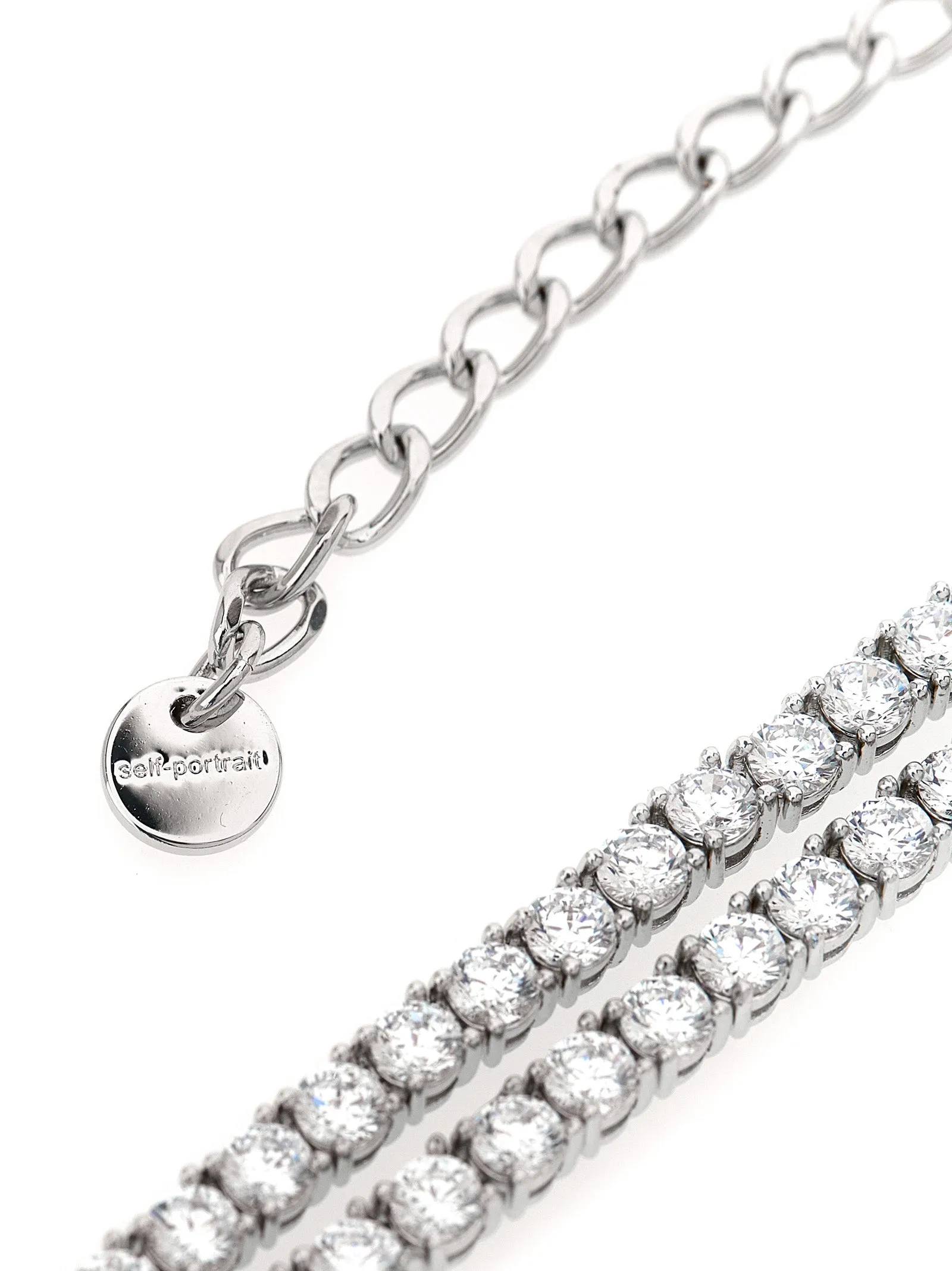 Double Crystal Bow Jewelry Silver sold by Wanan Luxury product image thumbnail 3