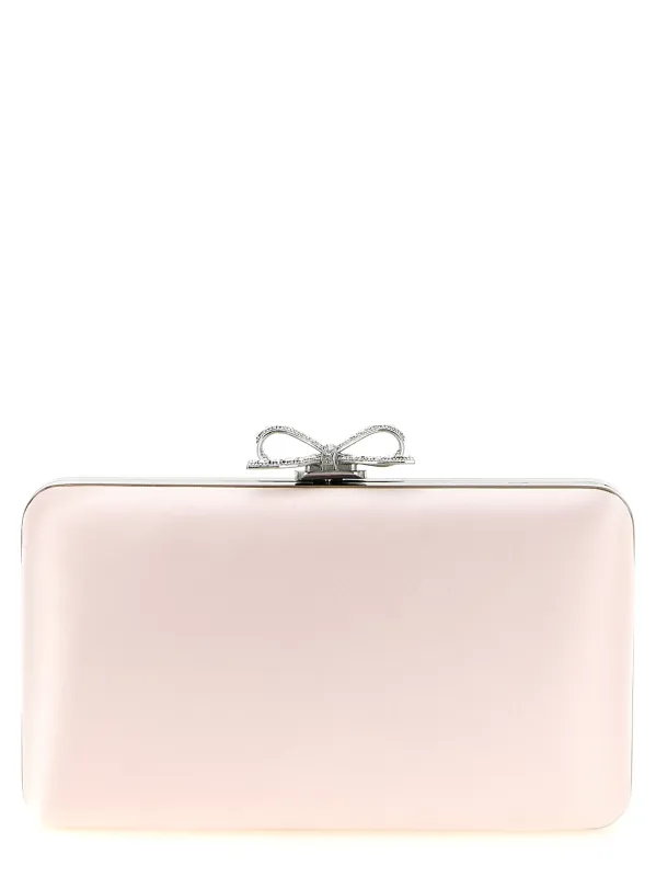 Satin Clutch Pink made by Self-Portrait