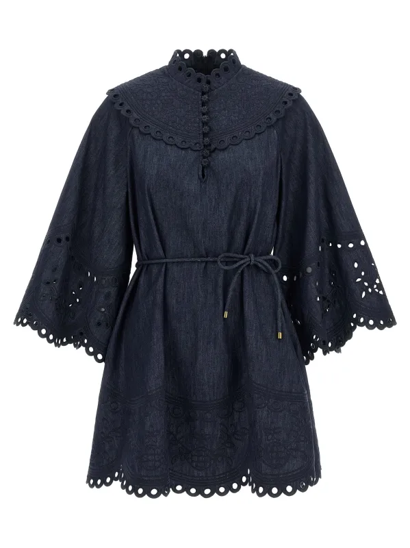 Mahon Dresses Blue made by Zimmermann