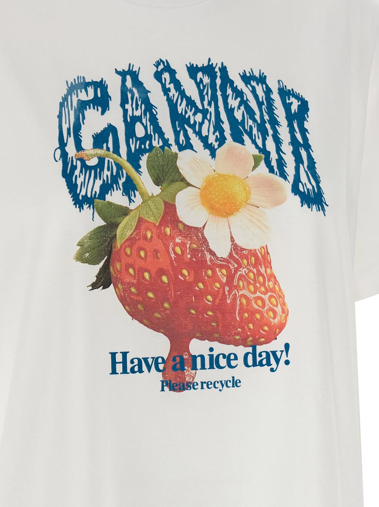 Strawberry T-Shirt White sold by Wanan Luxury product image thumbnail 4