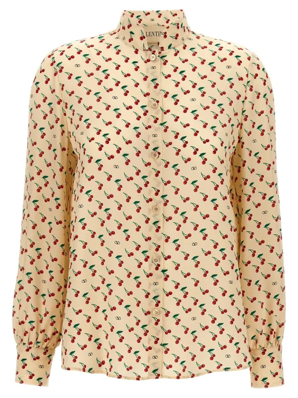Cherryfic Shirt And Blouse Beige made by Valentino Garavani