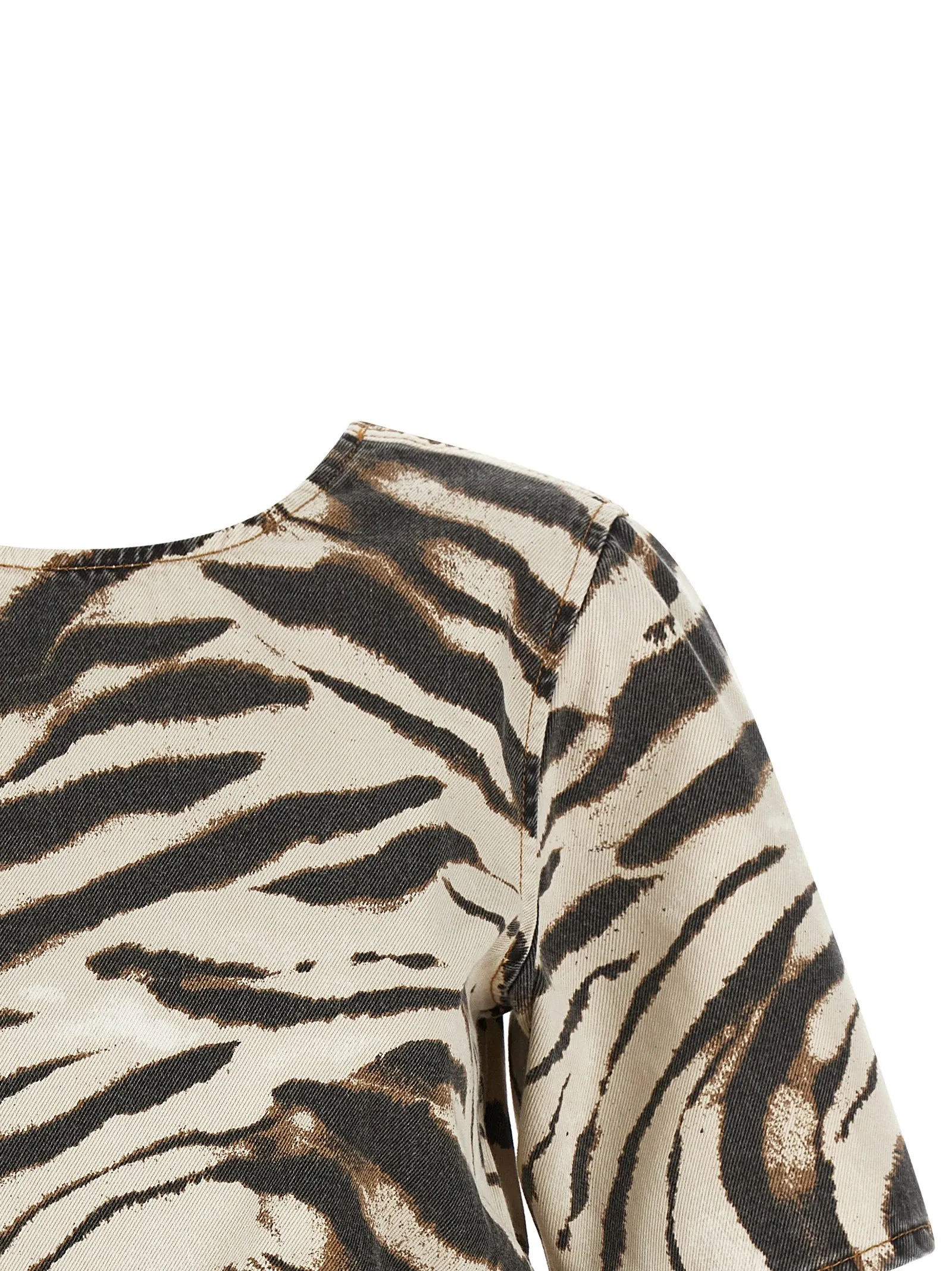 Zebra Denim Tops Multicolor sold by Wanan Luxury product image thumbnail 3