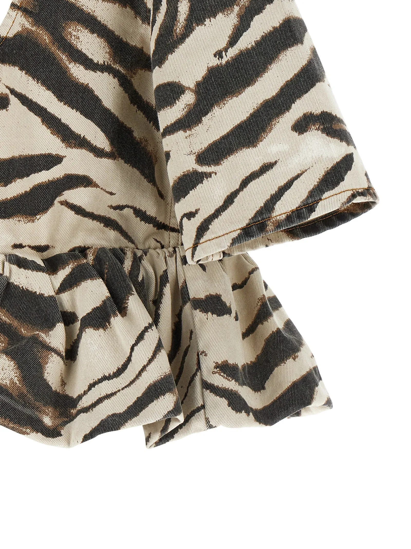 Zebra Denim Tops Multicolor sold by Wanan Luxury product image thumbnail 4