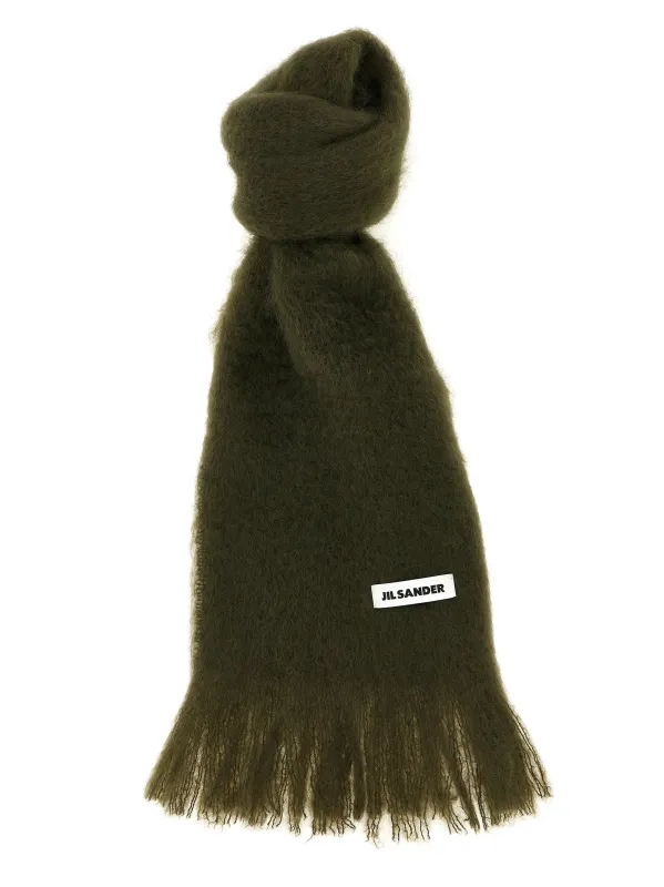 Mohair Scarf Scarves And Foulards Green made by Jil Sander
