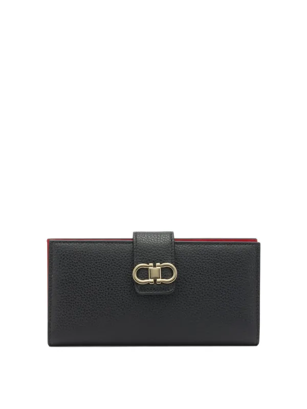 Gancini Wallets & Card Holders Black made by Salvatore Ferragamo