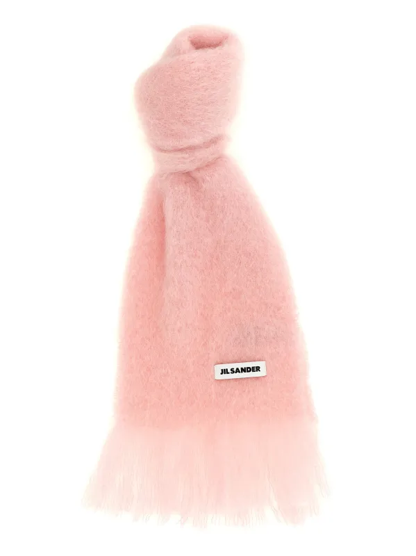Mohair Scarf Scarves And Foulards Pink made by Jil Sander