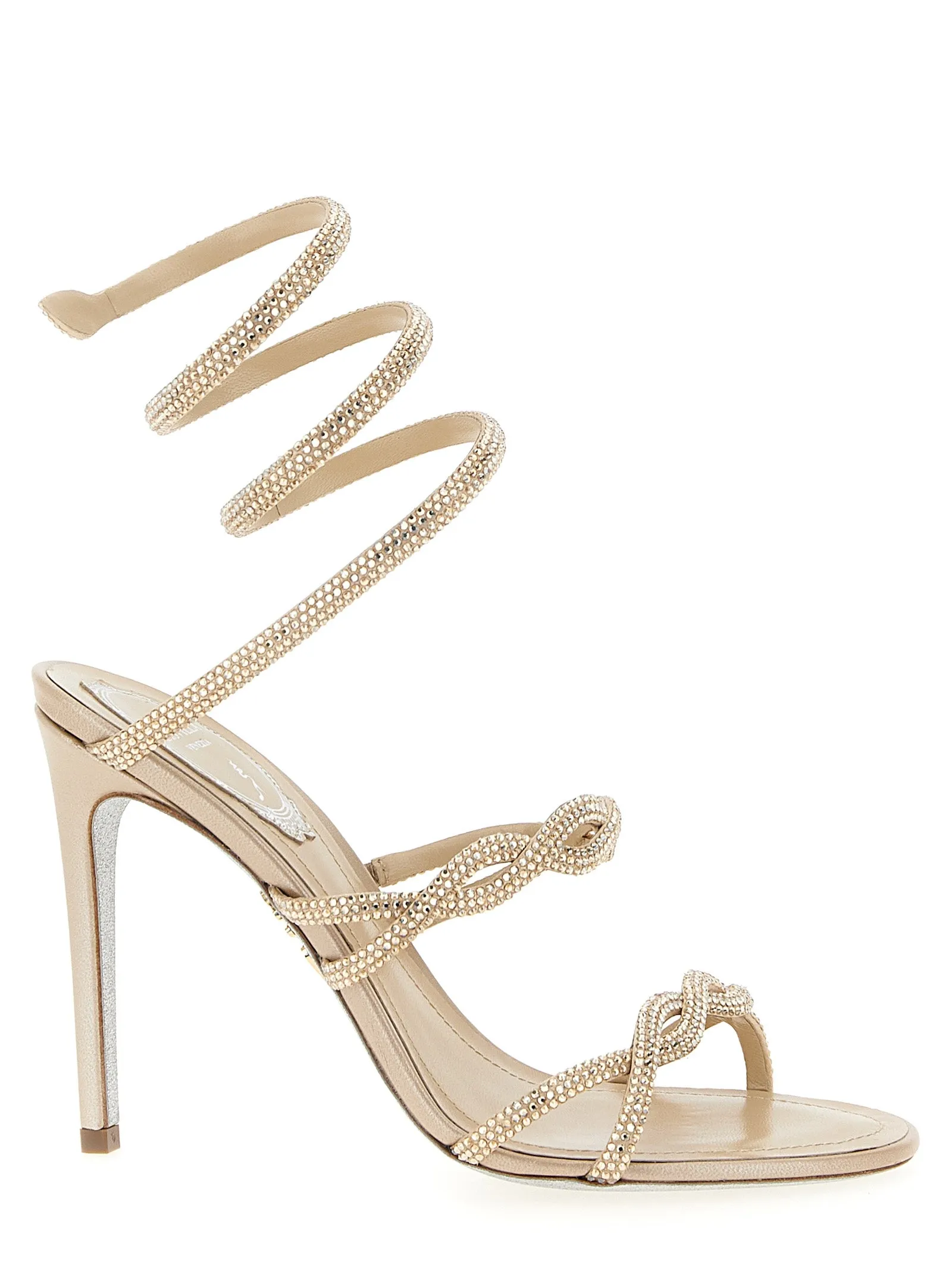Braid Cleo Sandals Beige sold by Wanan Luxury