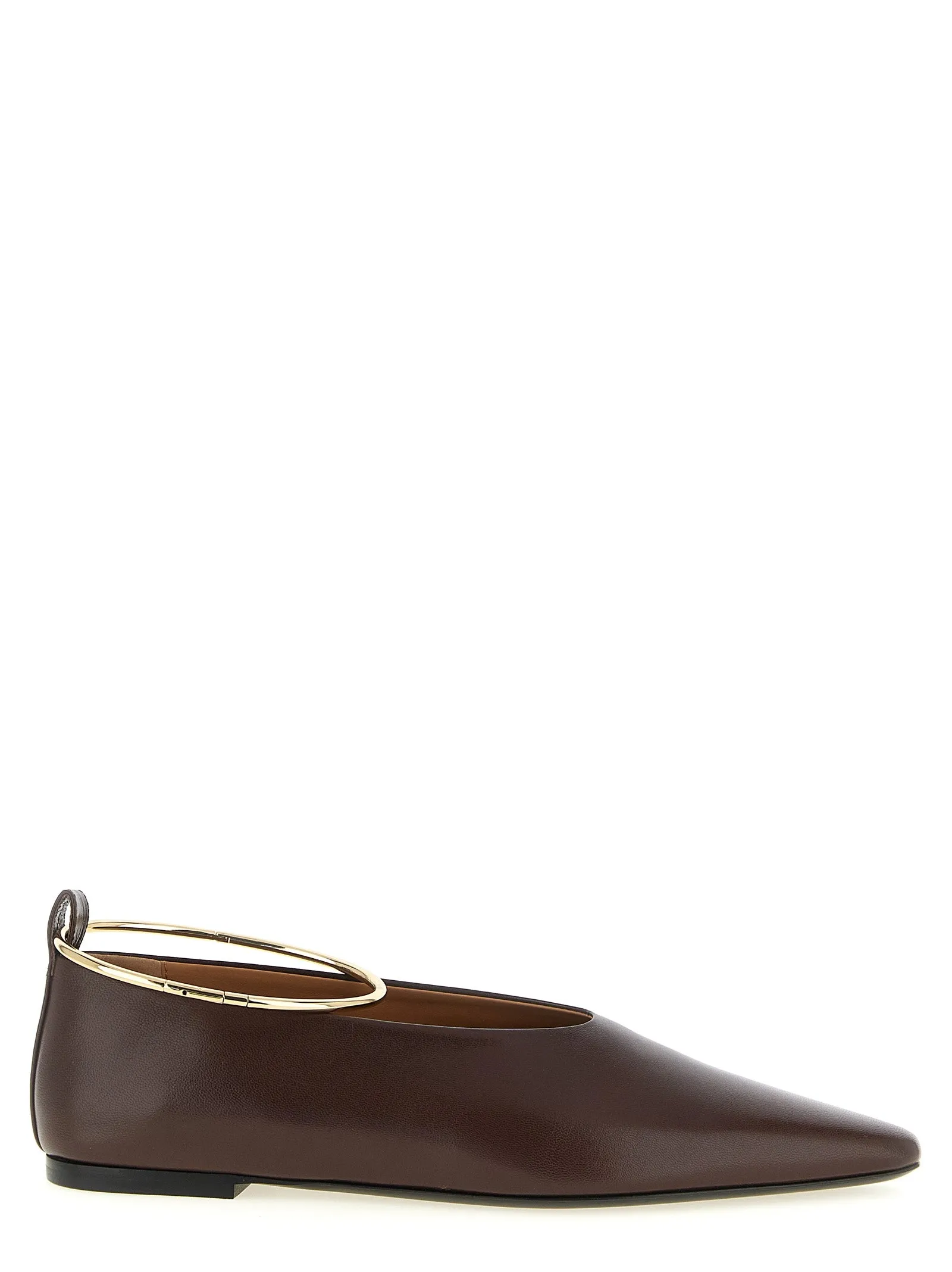 Ring Flat Shoes Brown sold by Wanan Luxury