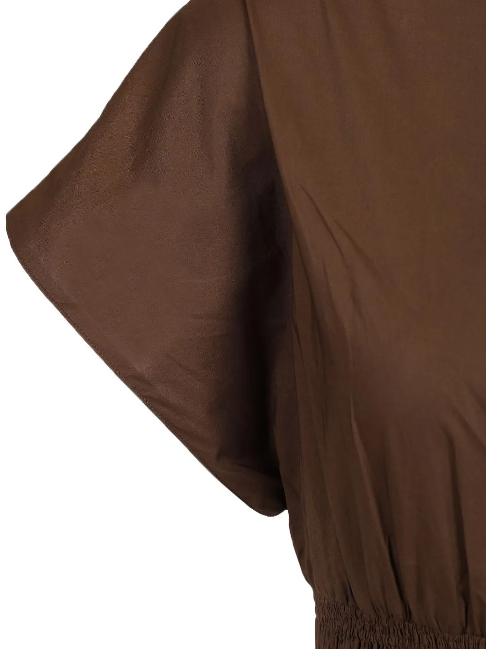 Shirred Waist Mini Dress Dresses Brown sold by Wanan Luxury product image thumbnail 5