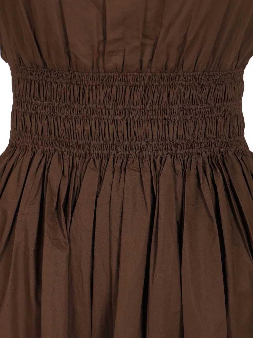 Shirred Waist Mini Dress Dresses Brown sold by Wanan Luxury product image thumbnail 4