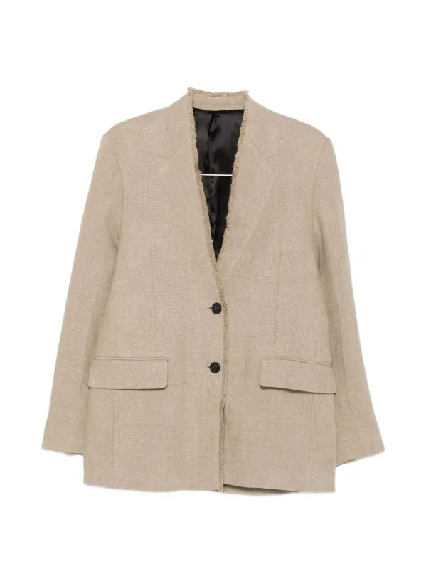 Linen Single-Breasted Jacket made by Toteme