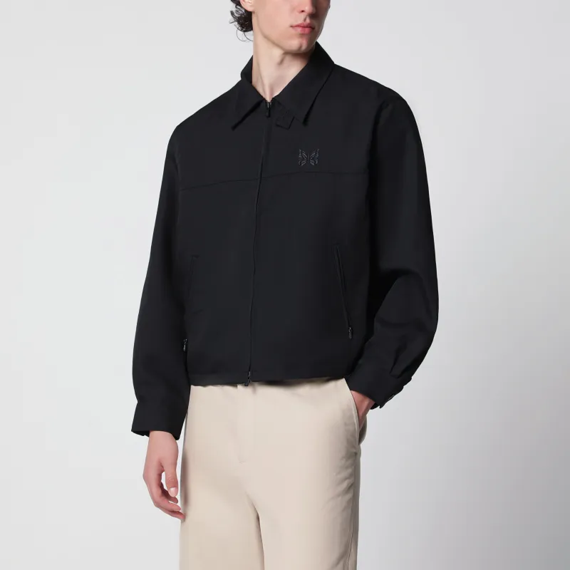 Black Twill Sport Jacket made by Needles