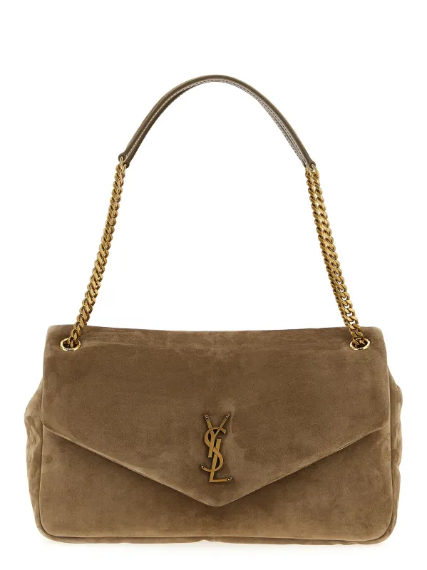 Calypso Shoulder Bags Beige made by Yves Saint Laurent