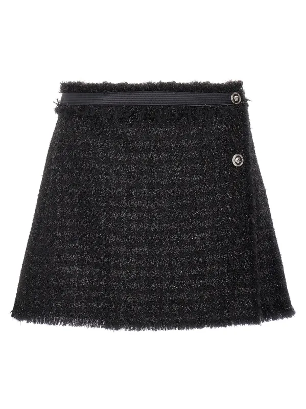 Lurex Skirt Skirts Black made by Versace