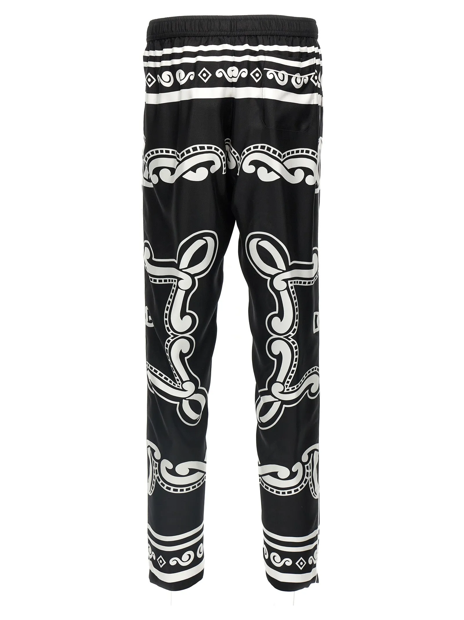 Silk Pants White/Black sold by Wanan Luxury product image thumbnail 2