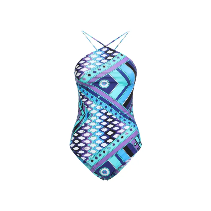One-Pieces Blue made by Emilio Pucci