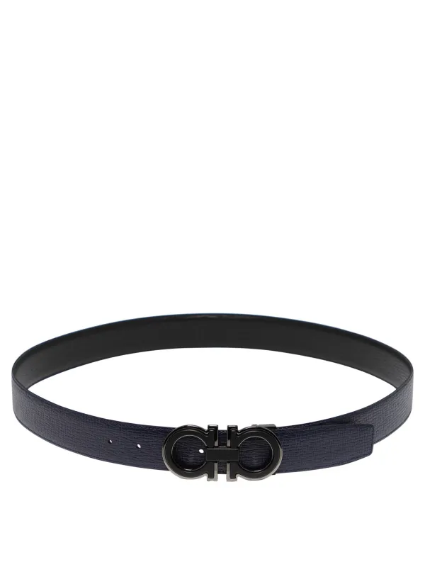 Gancini Belts Black made by Salvatore Ferragamo