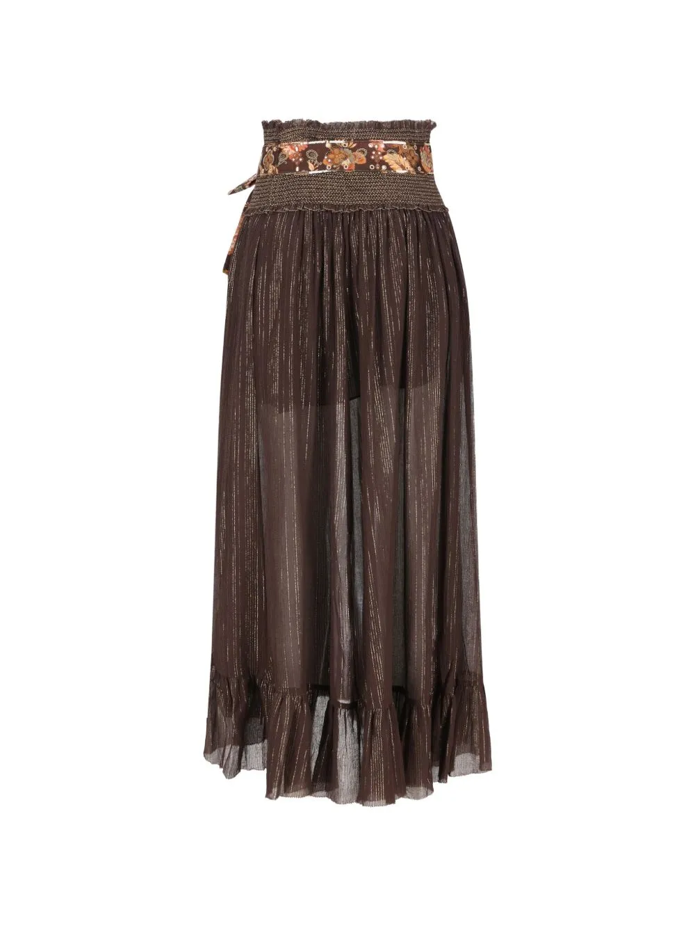 Aster Cotton And Silk Midi Skirt sold by Wanan Luxury product image thumbnail 4