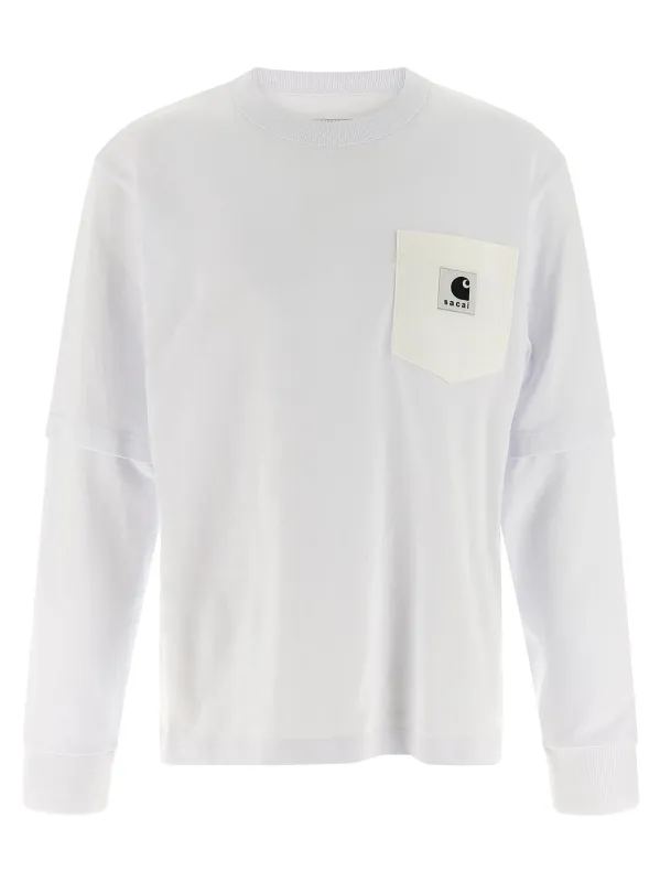 Capsule Sacai X Carhartt Wip T-Shirt White made by Sacai