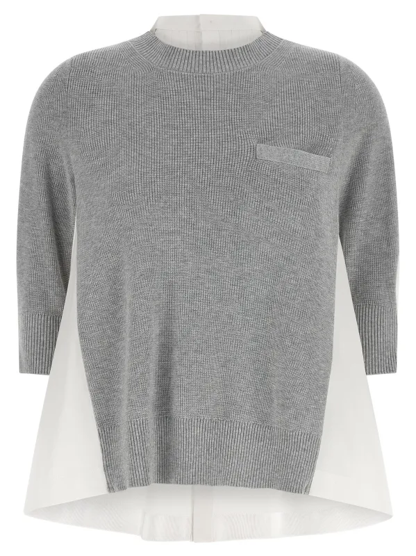 Shirt Sweater Sweaters And Cardigans Multicolor made by Sacai