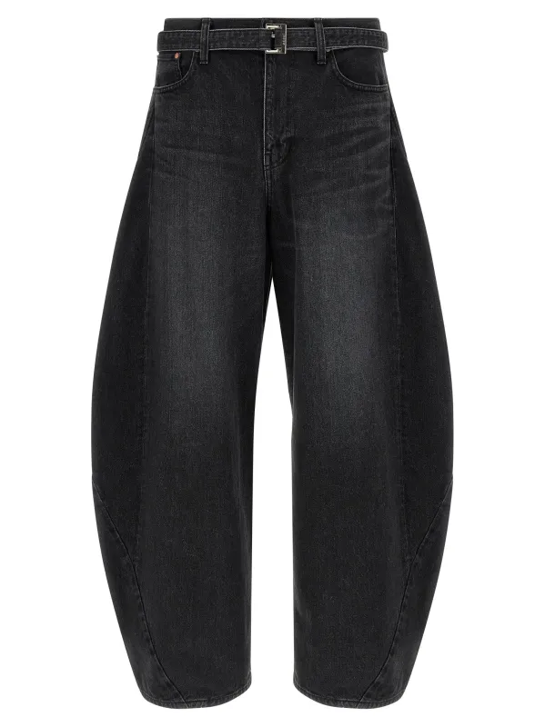 Extra Leg Jeans Black made by Sacai