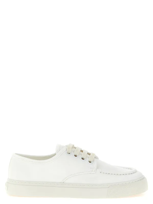 Cotton Sneakers White made by Prada