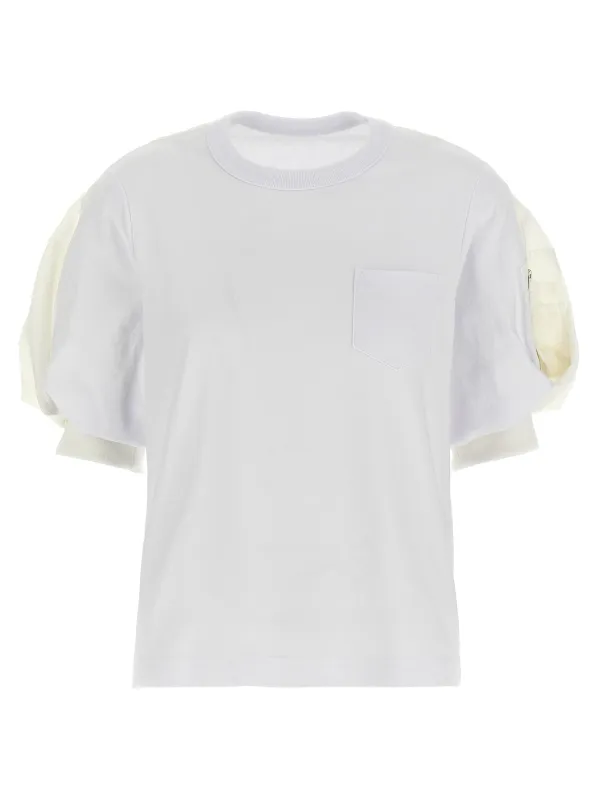 Balloon T-Shirt White made by Sacai