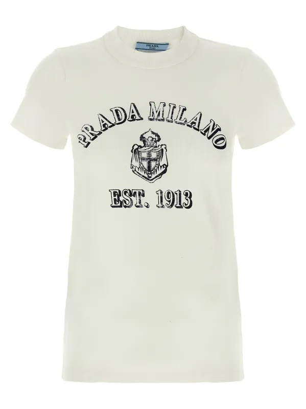 Vintage Logo T-Shirt White made by Prada