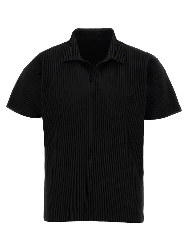 Basics Shirt And Blouse Black made by Issey Miyake