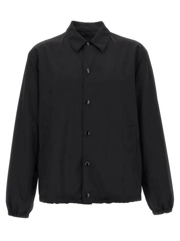 Travel Wool Blouson Puffer Jackets Black made by Prada